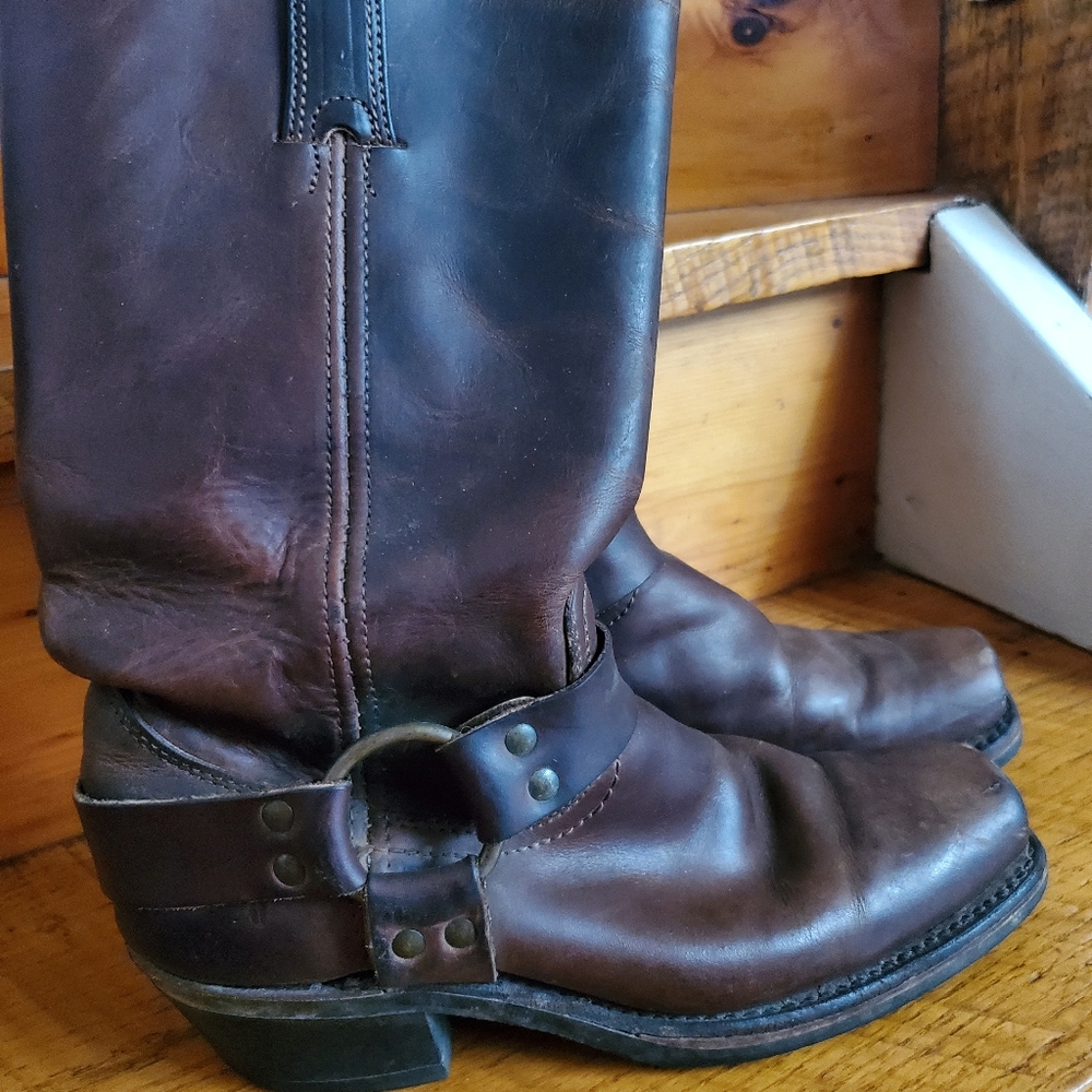 Frye harness boots